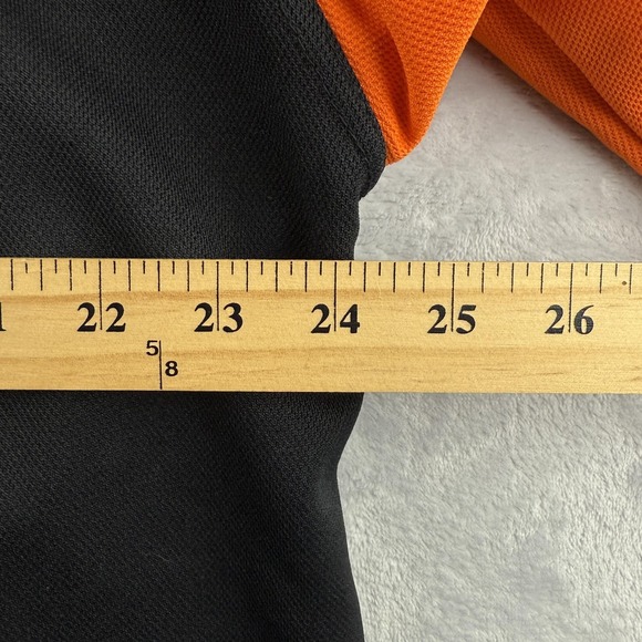 Vintage Fubu Baseball Jersey Shirt Mens Large Black Orange 05 Collection 2000s - Picture 7 of 9